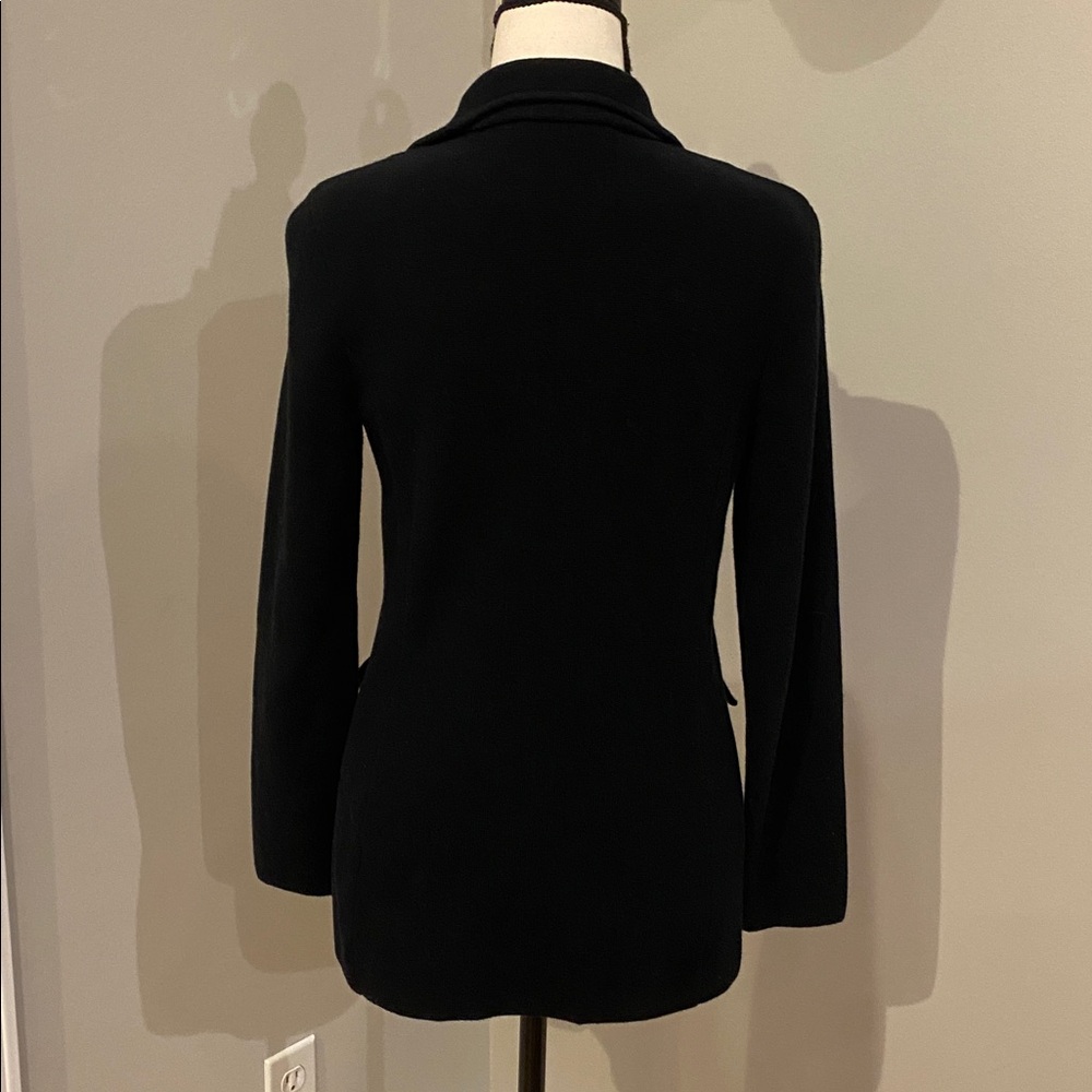 Lauren Ralph Lauren combed cotton blazer black dark Academia Preppycore small - Picture 7 of 16